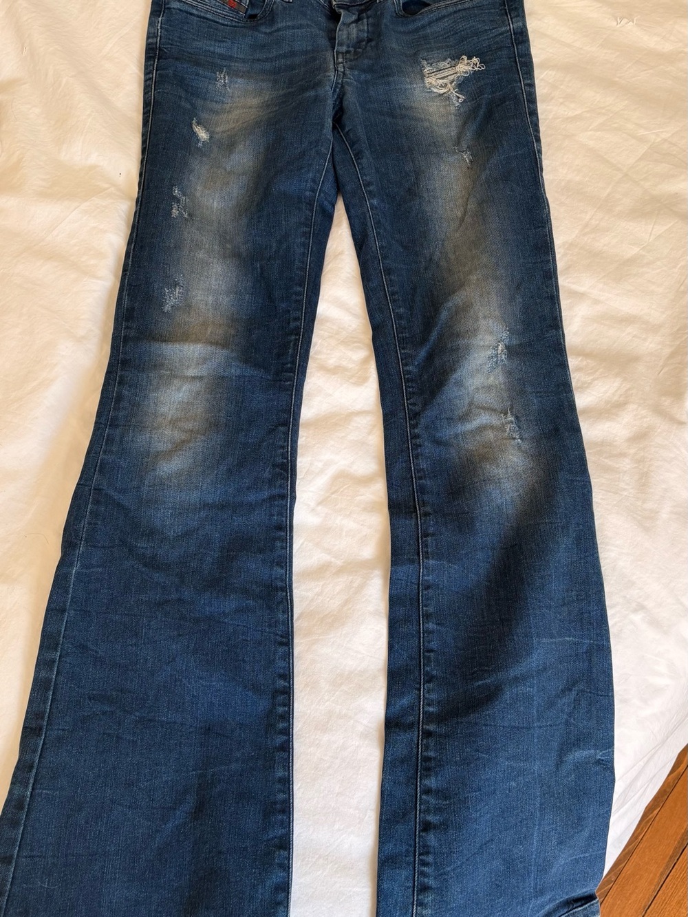 Vintage Diesel Dark Blue Slim Bootcut low waist